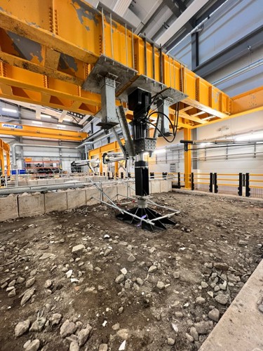 Temporary loading platform in NBIF
